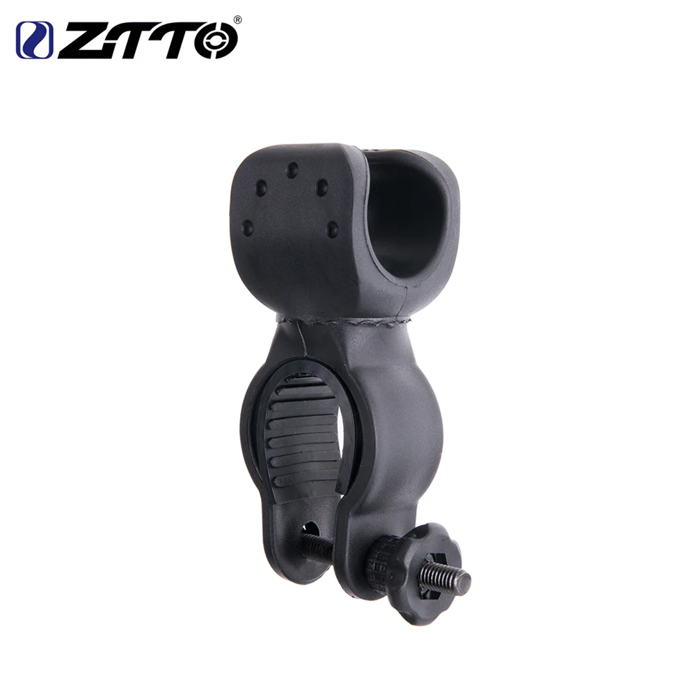 Top ZTTO Bicycle Light Holder Front Flash light Bracket LED Torch Holder for Road Bike MTB bicycle parts adjusted 360 degrees swivel 0