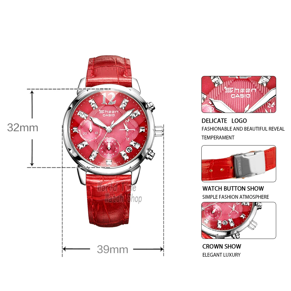 Casio Watches Sheen Series Fashion Women's WatchesSHN-5010L-1A SHN-5010L-4A SHN-5010L-4A2 SHN-5010L-7A