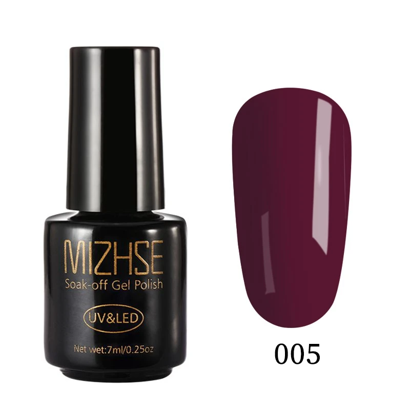MIZHSE гель лак для ногтей распродажа гель лак набор высокий УФ лак основа и Топ гель краски для ногтей геллак УФ и светодиодный перманентные эмалы - Цвет: 005