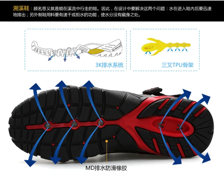 Мужские уличные кроссовки, дышащая обувь для пешего туризма, большие размеры, мужские и женские уличные треккинговые сандалии, мужские треккинговые водонепроницаемые сандалии