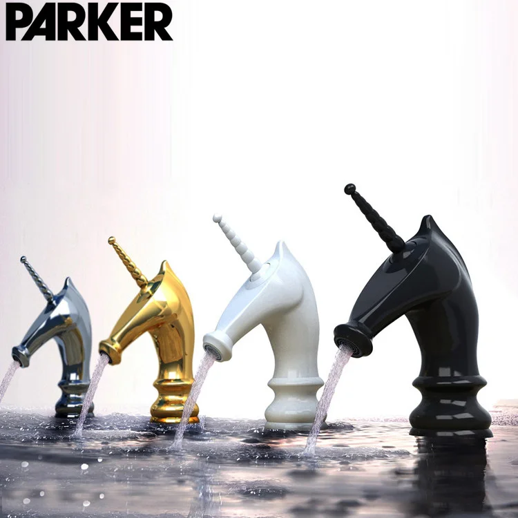 

whole park copper colored undercounter faucet Mashou personality titanium white black chrome faucet
