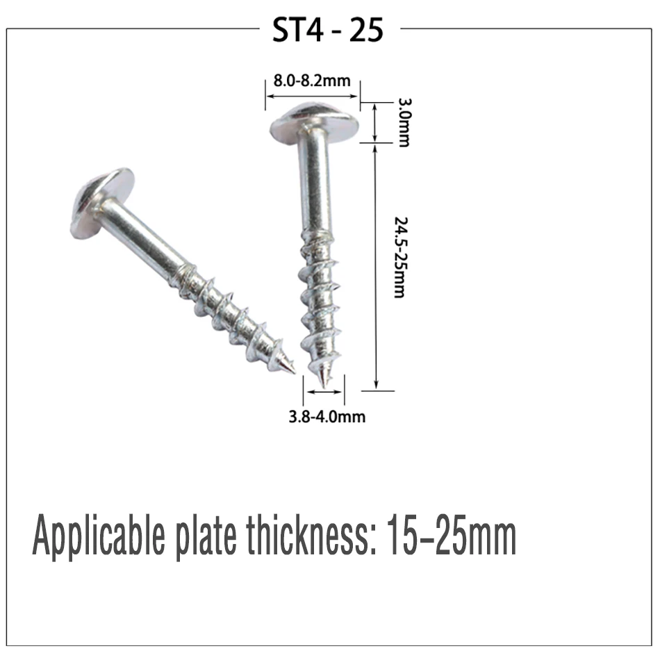 10 шт. ST4-20/25/38 высокая прочность косой отверстие самонарезающие винты Деревообрабатывающие инструменты наклонная специальное винт