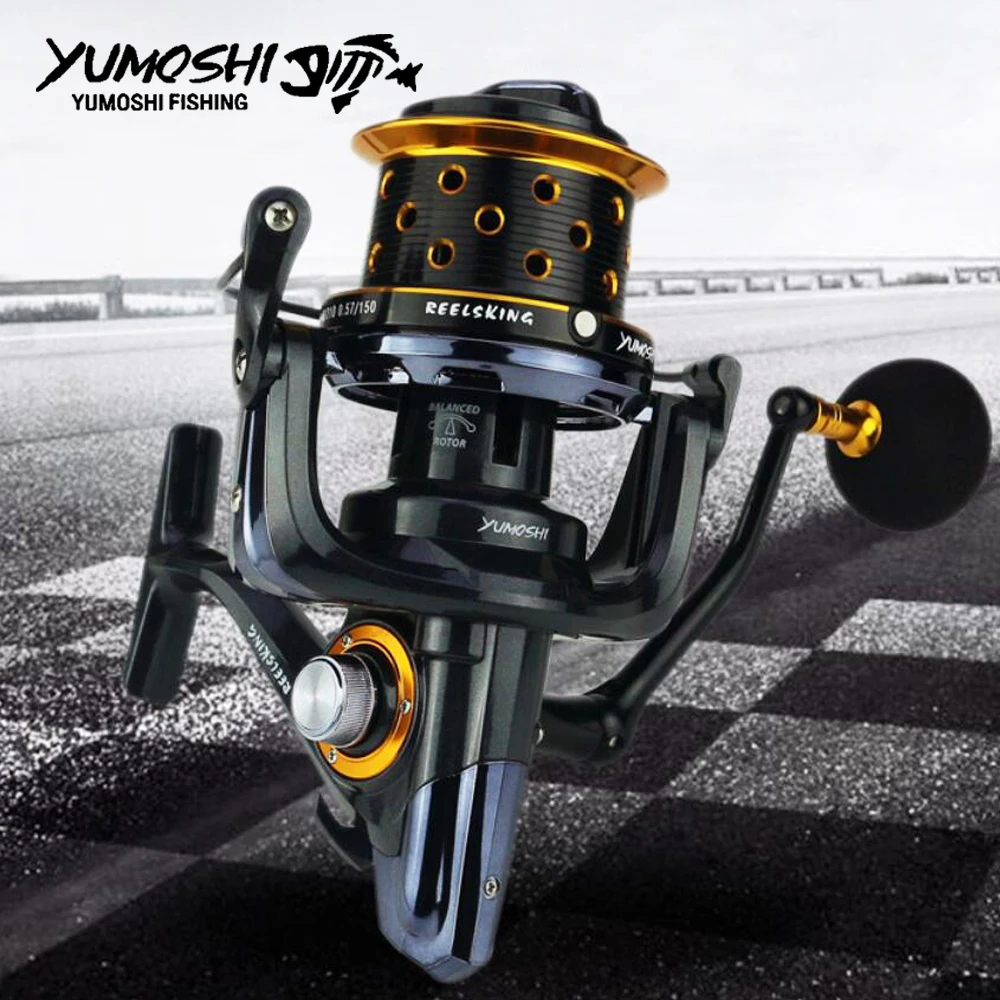 Fishing Pesca Reel Big Size Metal Spool Spinning Reels 15BB 8000 9000