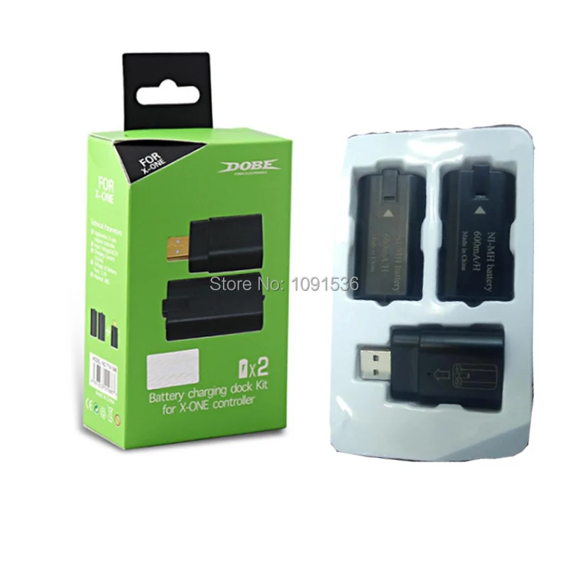 

Charge Kit For XBOX ONE Wireless Controller Play Battery Pack Charge 600mAh + Battery USB Charging Stand Set