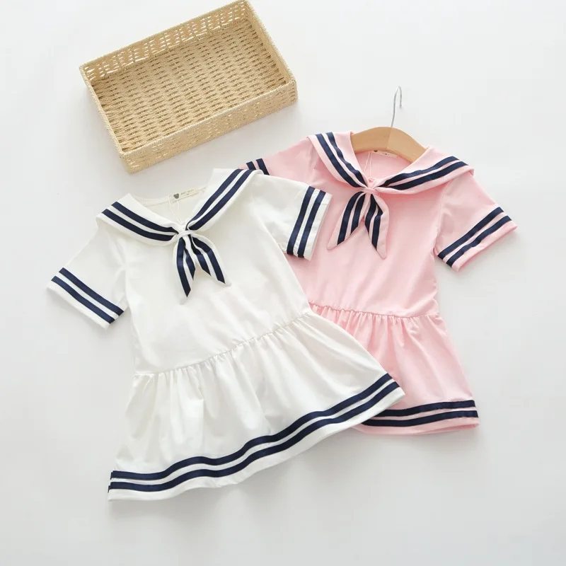 

2017 summer baby girl dresses and outfits colleasge white short sleeve kids dresses for girls costume children princess dress