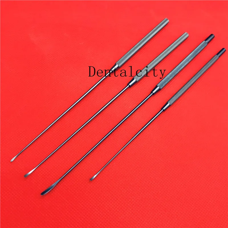 

4pcs/set Titanium surgical instruments Yasargil Micro Raspatory Slightly Curved tips tools