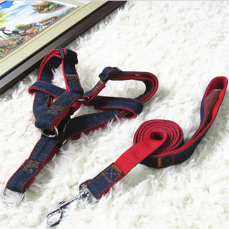 

Adjustable Pets Dog Puppy Lead Leash Breathable Mesh Small Dog Pet Harness and Leash Set Puppy Vest For Chihuahua Dog collar