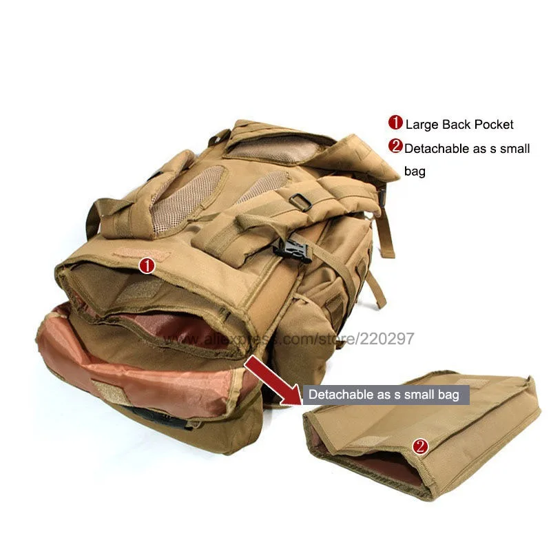 USMC Военная Сумка Molle, походный тактический рюкзак для мужчин, Большая водонепроницаемая Дорожная Спортивная сумка на плечо, рюкзак для винтовки XA433WA