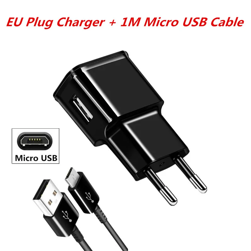 Тип-C/Micro USB Зарядное устройство адаптер для samsung Galaxy S9 S8 S7 S6 Edge Plus Note 8 9 для A3 A5 A7 A8 J3 J7 кабель для зарядного устройства - Тип штекера: 1M Micro USB Charger