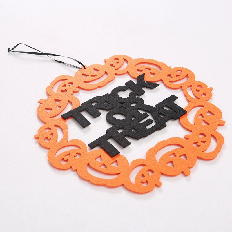 

Happy Halloween Pendant Props Pumpkin Hanging Sign Home Party Decor Craft Supply