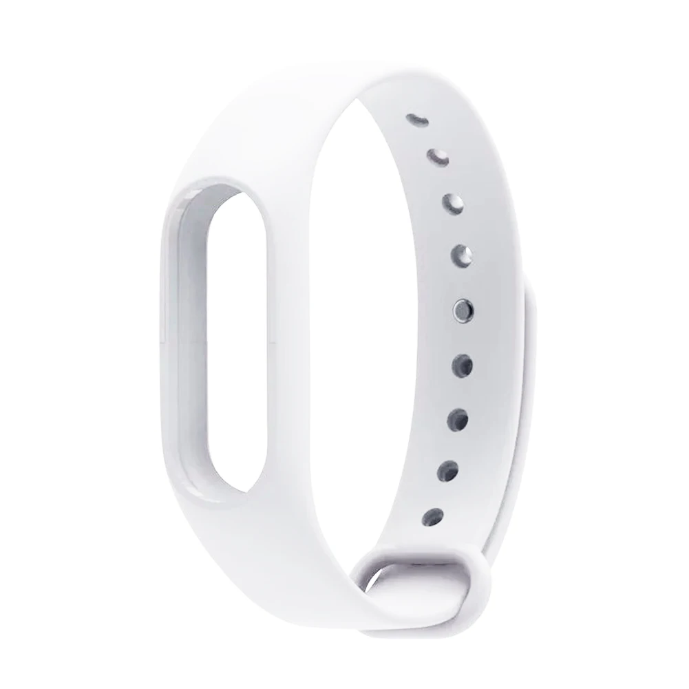 New Hot Selling Silicone For Xiaomi Mi Band 2 Miband Band2 Wristband Bracelet Strap - Цвет: white