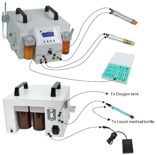 Алмазная кислородная струйная очистка с кристаллами hy dro Очищающая струйная очистка микродермабразия 4 в 1 машина для красоты