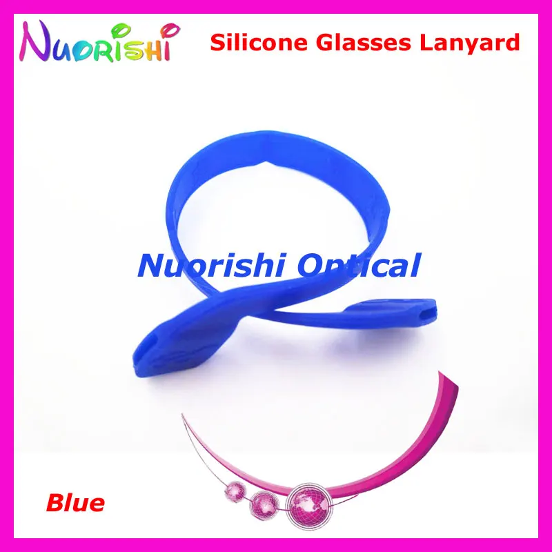100 шт L605 12 цветов высокая эластичность силиконовые противоскользящие очки очковая оптика очковое Стекло солнцезащитные очки шнуры Шнур - Цвет: Blue only