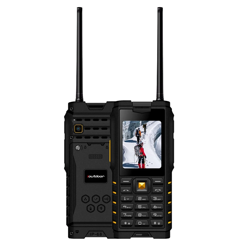 

China originaT2 IP68 Waterproof Shockproof Phone Walkie-talkie Radio 2.4" Strong Flashlight Signal GSM 4500mAh Mobile Phone F22