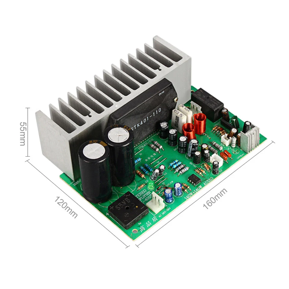 Lusya STK401 аудио усилитель плата HIFI 2 0 канала 140 Вт * мощности AC24 28V Домашнее beyond 7294/3888