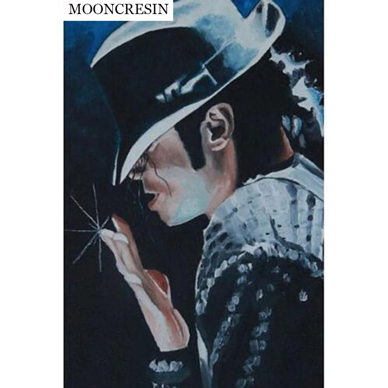 5D IY Diamond Painting Cartoon Movie Star Michael Jackson 3D Cross Stitch Pattern Embroidery Rhinestone Home Decoration | Дом и сад