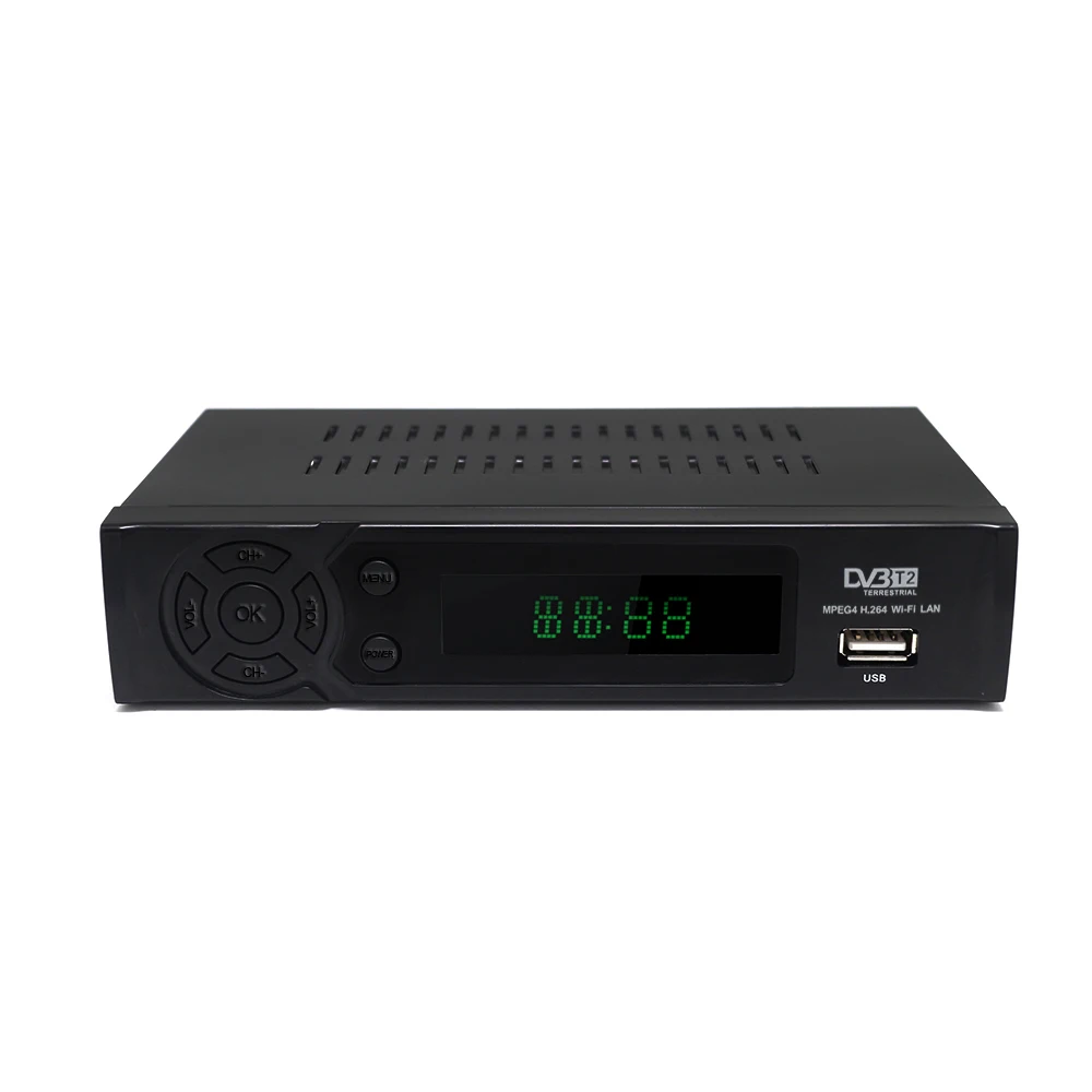 Vmade DVB-T2 8939 эфирный цифровой приемник ТВ-приставка с поддержкой сети RJ45 Youtube, IP tv, wifi автоматическое преобразование ТВ-приставок