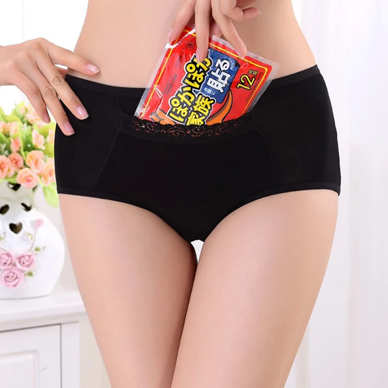 Women Physiological Sexy Briefs Leakproof Menstrual Period Broadened High Waist Underwear Health Cotton Seamless Ladies Panties