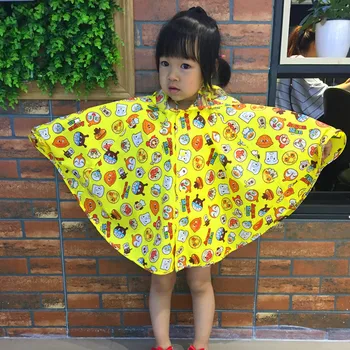 

Child Baby Raincoat Rainwear Cartoon Bread Superman Rain Gear Waterproof Rain Cape For Kindergarten Students New Cloak Rainwear