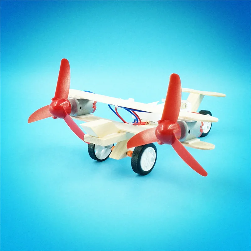 Super wings gliding aircraft technology small production Kids hand work DIY material package scientific puzzle toys for Chilren (1)