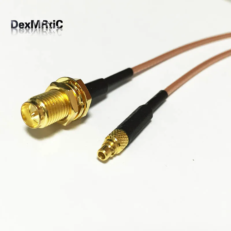 1 шт. RP-SMA гнездо Гайка разъем Переключатель MMCX штекер разъем RG178 15 см " адаптер