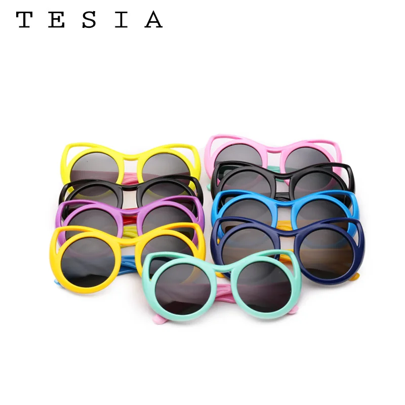 TESIA кошачий глаз очки детские для детей гибкие силиконовые защитные