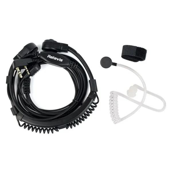 10 шт 2 Pin горло Mic PTT гарнитура для Kenwood BAOFENG BF-888S UV-5R Retevis H777 RT5R RT5 TYT переносной любительский радиоприёмник рации C9026A