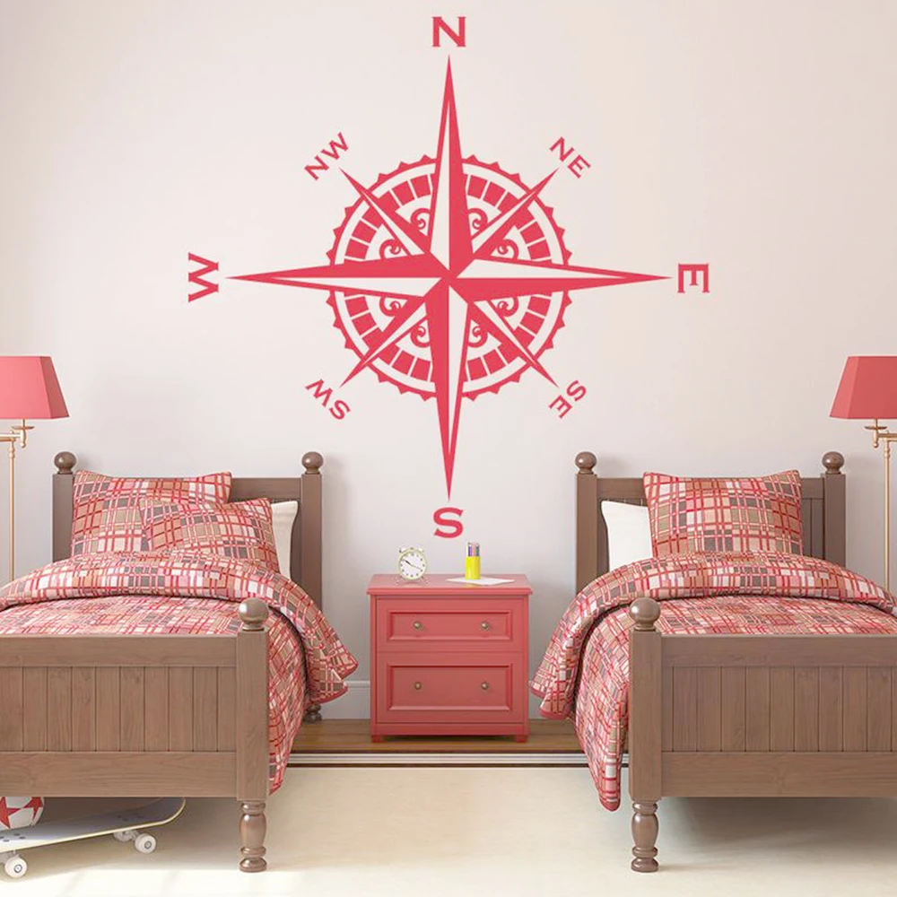 Fun Compass Home Decoration Accessories For Baby Kids Rooms Decor removable mural | Дом и сад