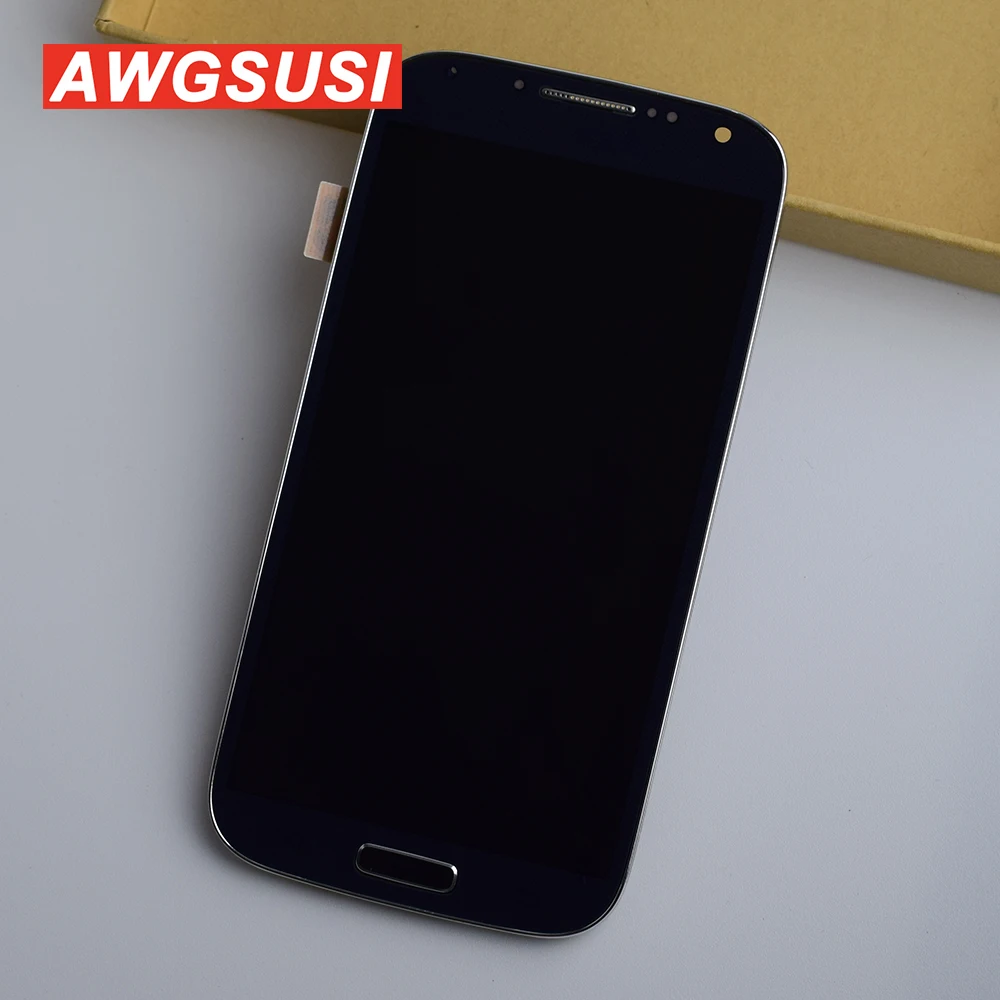 ЖК дисплей для Samsung Galaxy S4 i9500 сенсорный экран Сенсорная панель в сборе рамка i9505 i337