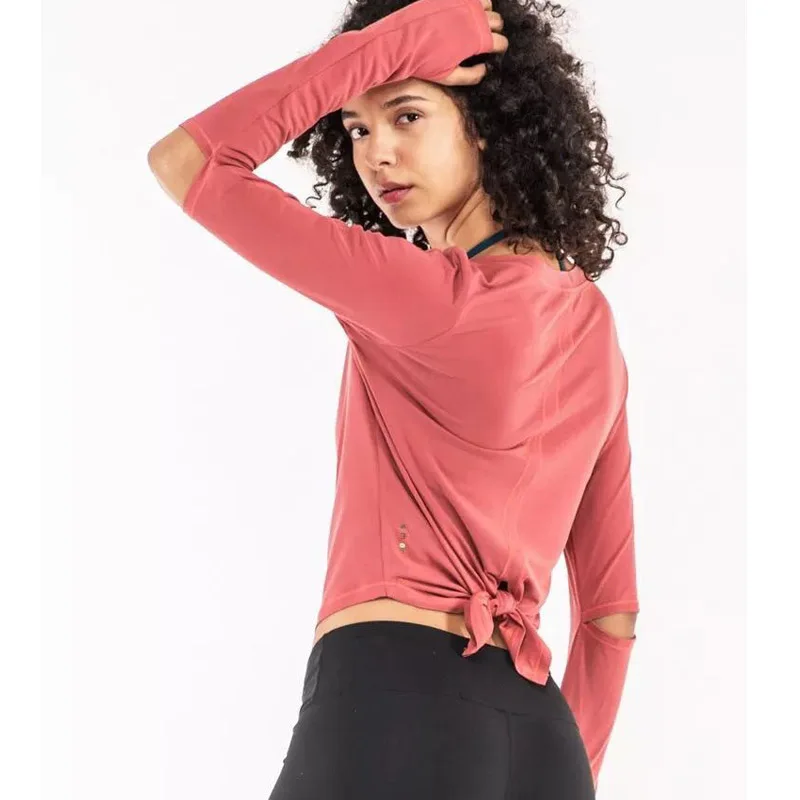 

2019 Dance Sport Workout Tops For Women Long Sleeve Top Fitness Women Shirts Running Sports Tops Yoga Top Gym Shirts Sportwear