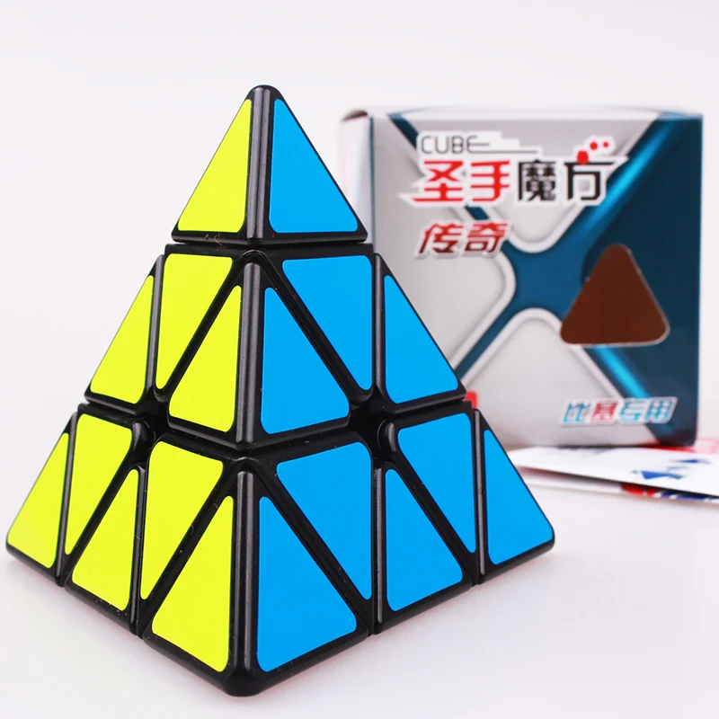

SHENGSHOU Puzzle 3X3X3 Pyramid Cube Legend Pyramid Professional Magic Speed Cube Educational Cubo Magico Christmas Toys For Kids