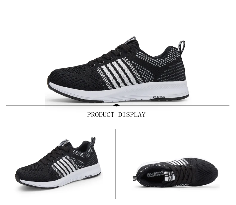  RECOISIN 2019 Autumn Sneakers Women Sport Shoes For Woman Lightweight Mesh Running Black Pink Walking Jogging Female Sneakers  (9)