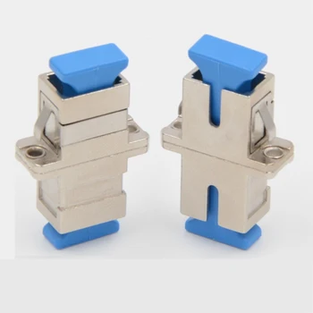 

50PCS/lot Metal Good Quality SC Fiber Optic Adapter High Quality Simplex Singlemode SC Fiber adapters Fiber Optic Coupler