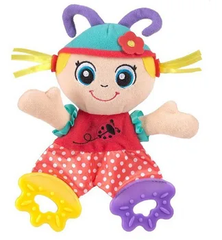 

Candice guo! infant baby toy lovely newest colorful placate towel beauty girl style with teether sound paper 1pc