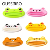 Новинка! Подвижный держатель для зубной пасты в виде мультяшек с функцией выжимания. Достаточно легонько сжать. Бесплатная доставка. - изображение