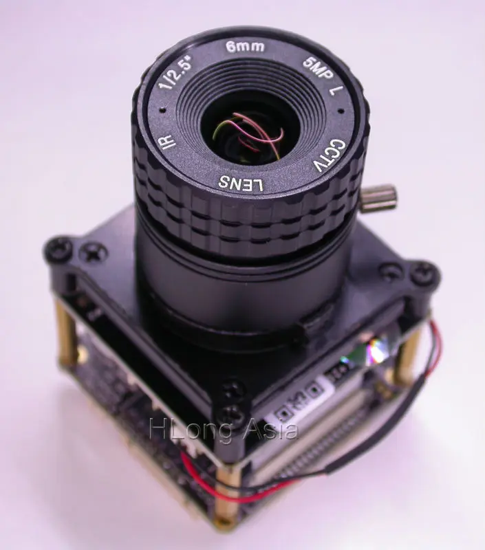 

H.265 IPC 5.0MP 1/1.8" IMX178 + Hi3516A CCTV IP camera PCB board module +LAN cable + IRC + CS LENs