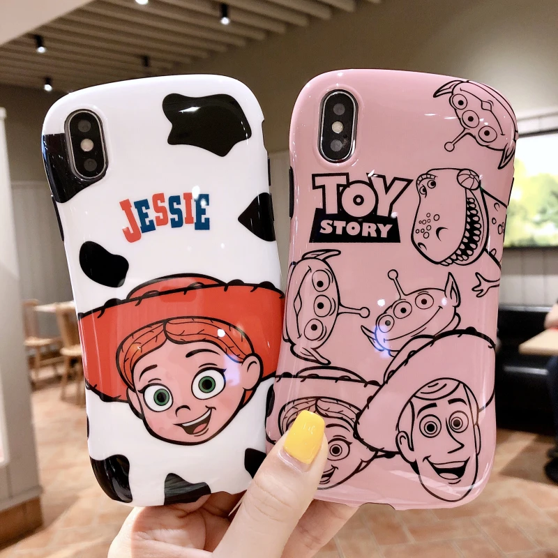 Для Iphone 6 7 8 S Plus X XR XS XSMAX забавная мультяшная игрушка история Вуди и Джесси дизайн