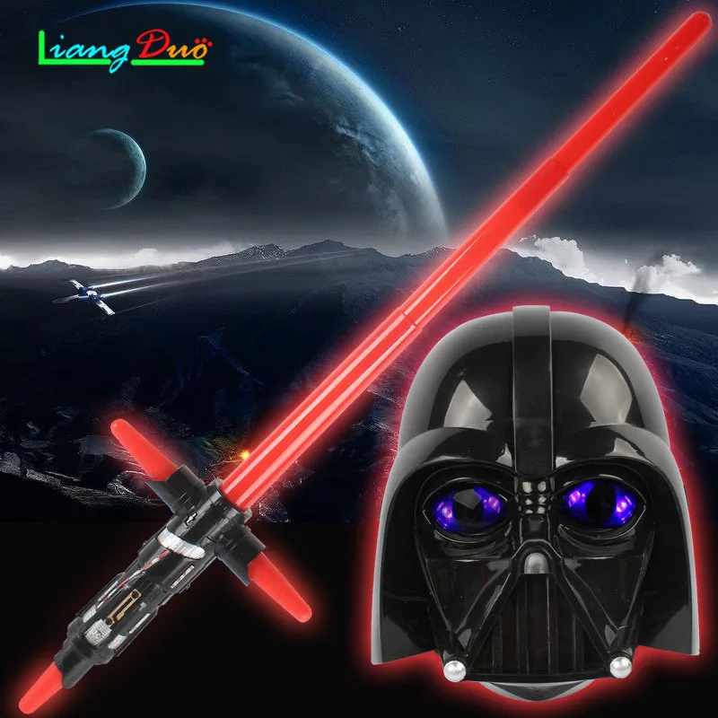 

Gift Luminescent Music Telescopic Star Wars Laser Sword Lightsaber Cosplay Cloak Mask Children's Flashing best for child Toys