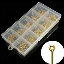 Колючей крюк из углеродистой стали Рыболовные крючки 1000 шт./кор. карп рыболовные крючки Размеры 3-12 золотой YG2