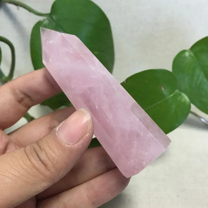 

AA afa880627++++70g Natural Rose Quartz Crystal Terminated Wand Healing Point Gemstone Specimen