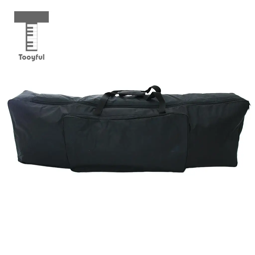 Tooyful 88 Key Keyboard Carry Bag Big Storage Case for Digital Electric Piano Black