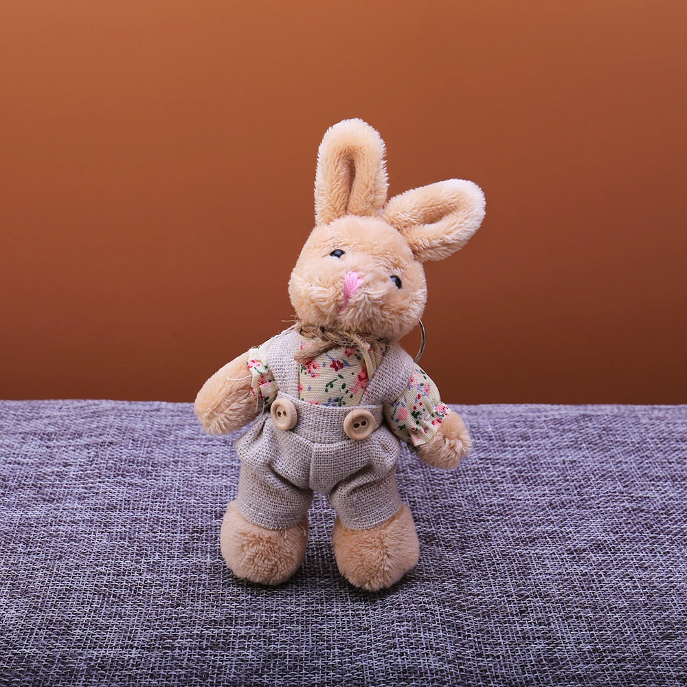 

Children Cute Rabbit Keychain ChilAnimal Doll Cartoon Plush Toy Rabbit Key Chain For Baby Girl Toy Birthday Party Jewelry Gifts