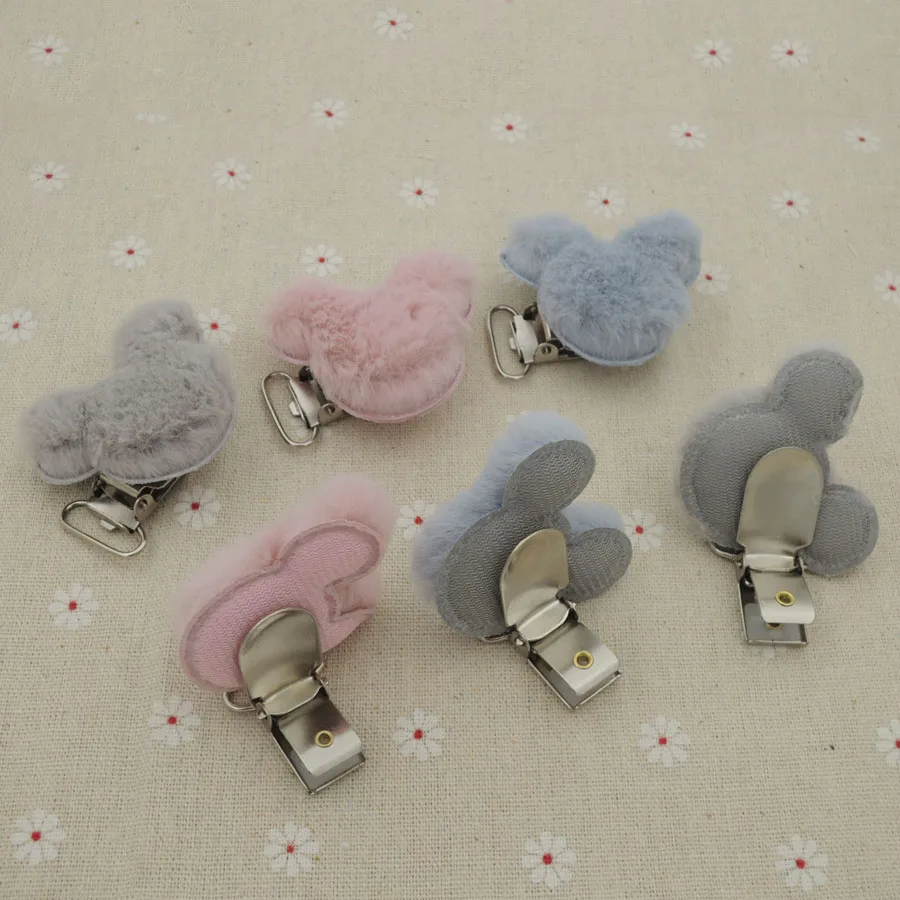 20pcs fabric plush pacifier clip for baby mother accessory cute MOUSE