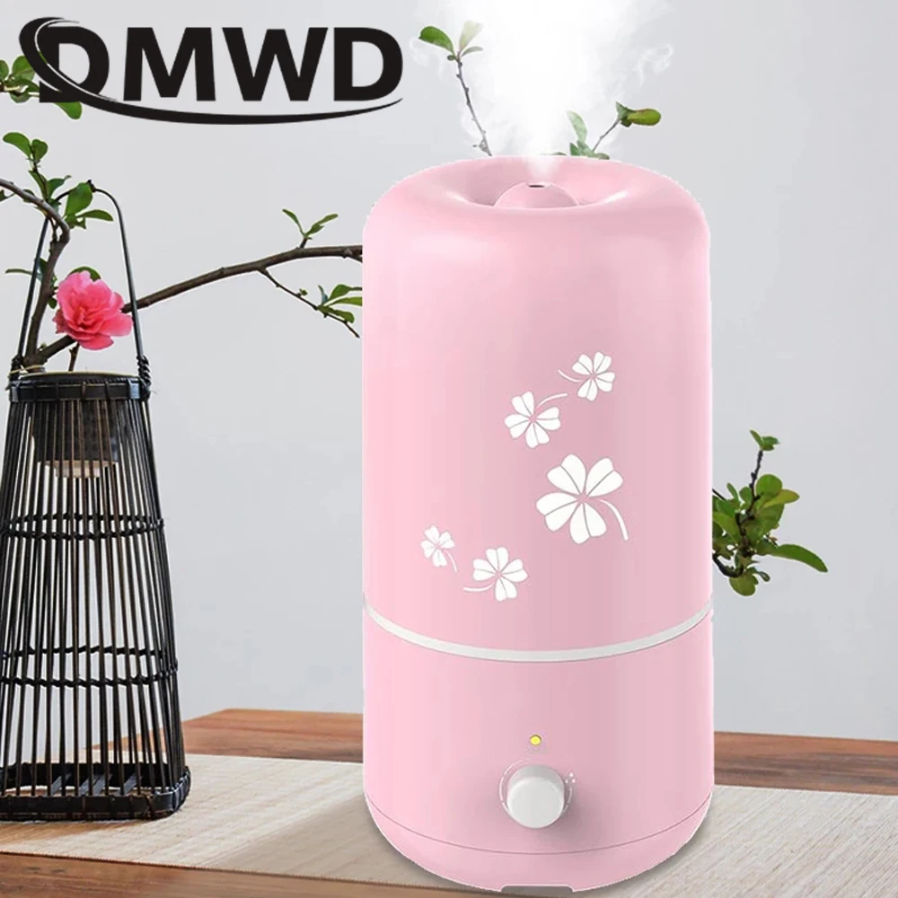 DMWD Electric Ultrasonic Humidifier 2L Mini Aroma Essential Oil