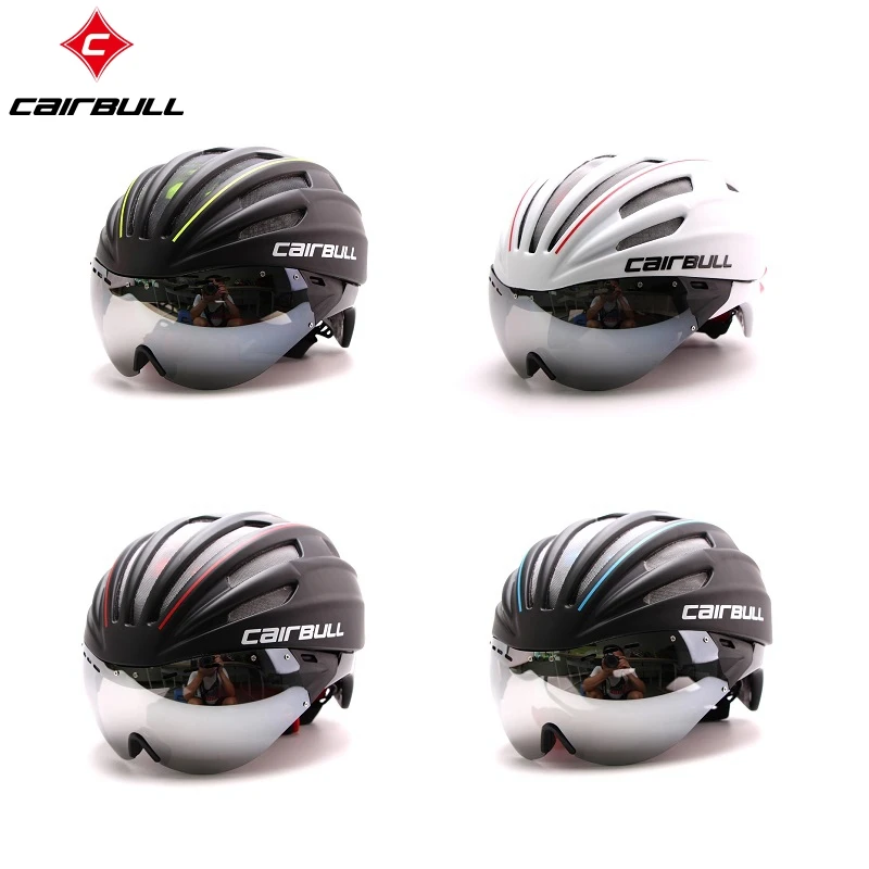 

CAIRBULL 2018 Latest EPS TT Bike Bicycle Helmet, Short-tail Time Trial Bicycle Helmet, TT Aero Track Cycling Helmet