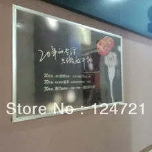Светодиодный алюминиевый Большие размеры профиль lightbox знак, реклама отображения меню Совета меню ресторана