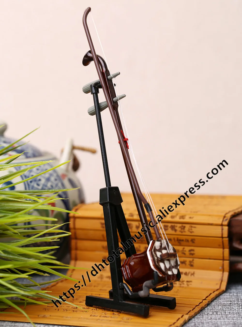 Миниатюрная копия модели Erhu с подставкой и чехлом мини украшения для музыкальных