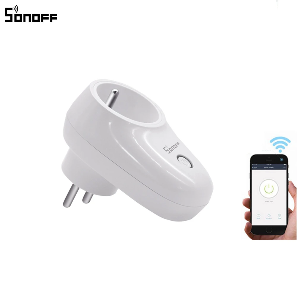 

Sonoff S26 Wifi Smart Socket US/UK/EU Wireless Plug Power Sockets Smart Home Switch Work With Alexa Google Assistant Ifttt