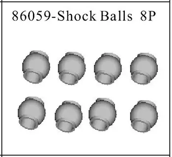 

HSP part 86059 shock balls 8P for HSP 1/16 Scale RC Model Buggy Car 94182 /94183 /94185 /94186 /94187