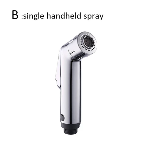 Двухфункциональный кран для биде в ванной комнате, смеситель для биде и душа, латунный Т-адаптер, 1,2 м, держатель для шланга, легко устанавливается - Цвет: Single hand sprayer